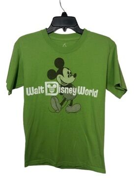 Hanes Green Mickey Mouse Disneyland/Walt Disney World Tee